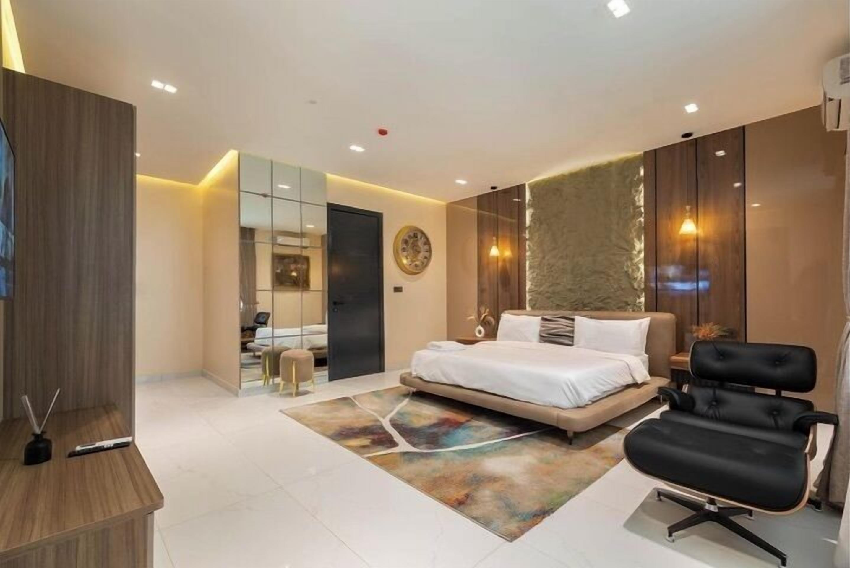 Economy Apartment, Balcony, City View | In-room safe, desk, laptop workspace, blackout drapes