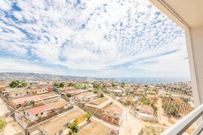 Familielejlighed - balkon - byudsigt | Byudsigt