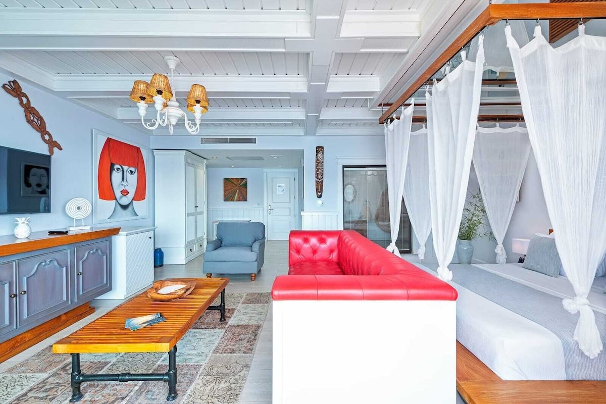 Honeymoon Double Room, Balcony, Sea View | In-room safe, laptop workspace, soundproofing, free WiFi