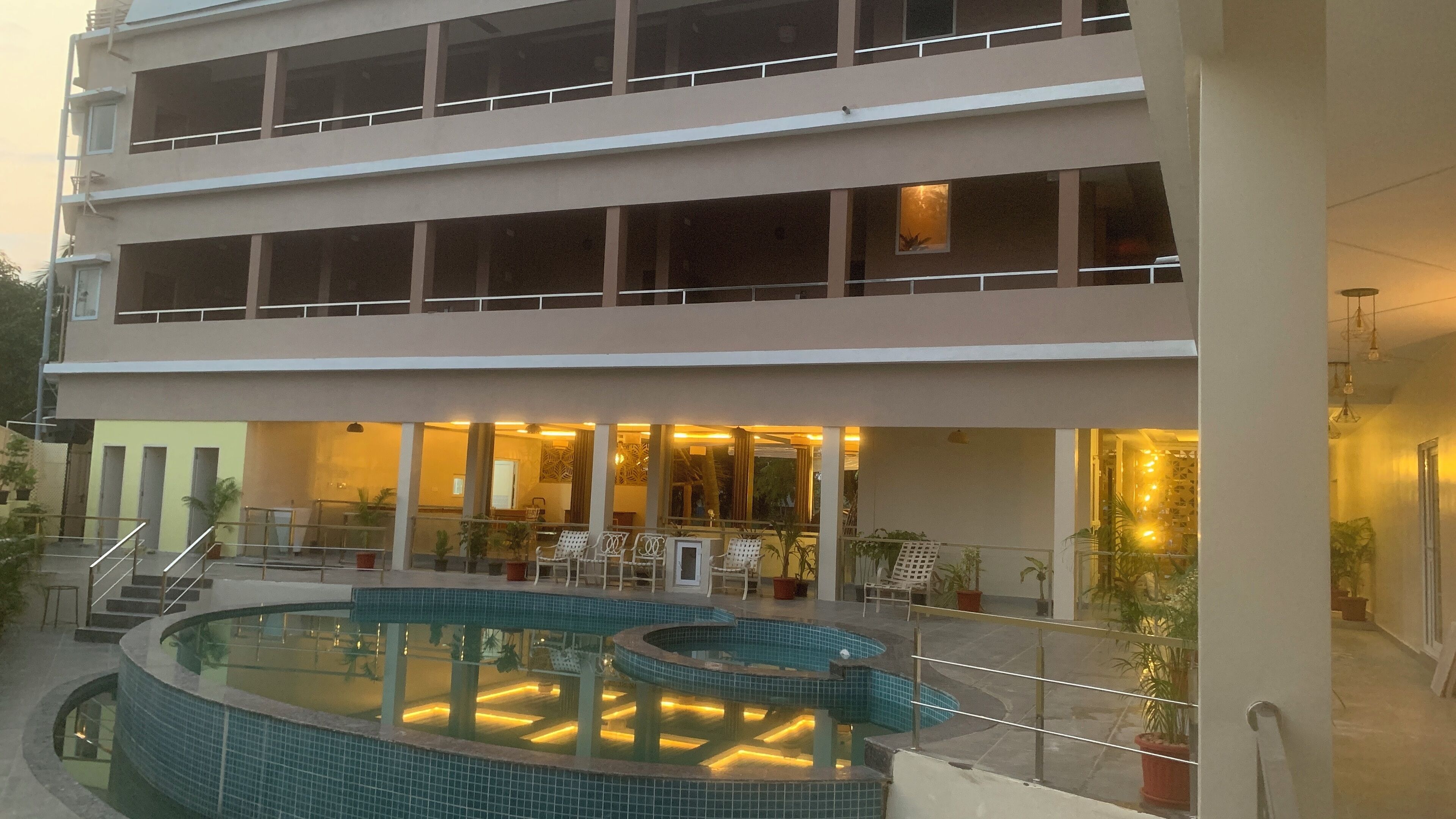 Overnatningsstedets facade