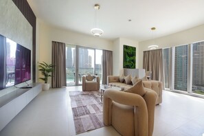 Living area - 3BHK Sea View Near Palm Jumeirah Avani  (Dubai)
