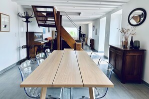 Dining - Spectacular Panoramic Sea View, Direct Beach Access, Detached House (Loctudy)