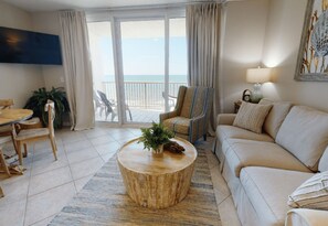 Signature Condo, 1 Bedroom, Balcony, Beach View | Living room - Beach Club 1109 D (Gulf Shores)