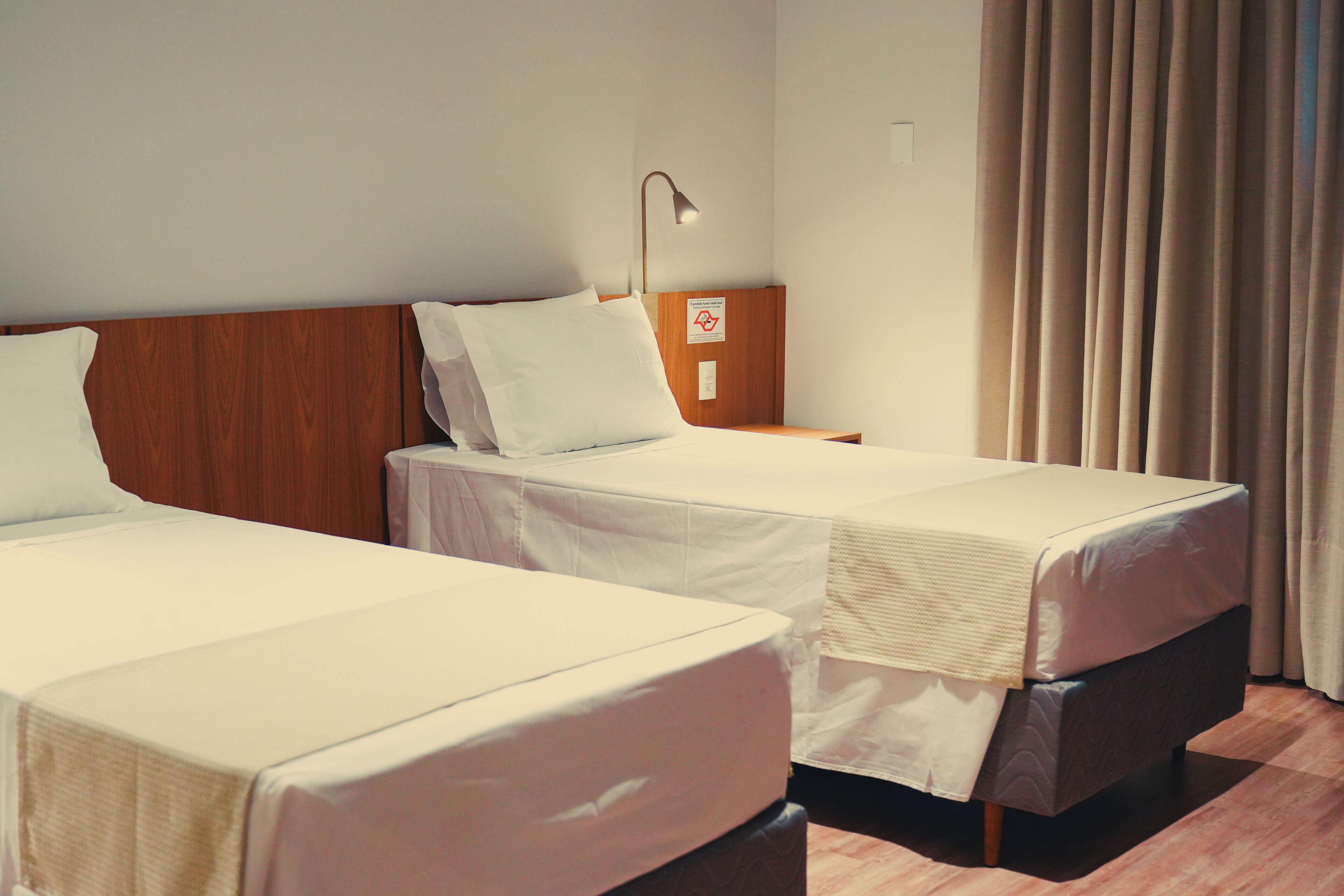 Comfort Twin Room, City View | Laptop workspace, blackout drapes, soundproofing, iron/ironing board