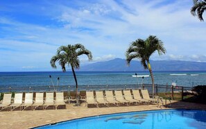 Pool - Oceanfront Whale Watching, Sunsets, Island Views on Big Lanai (Lahaina)