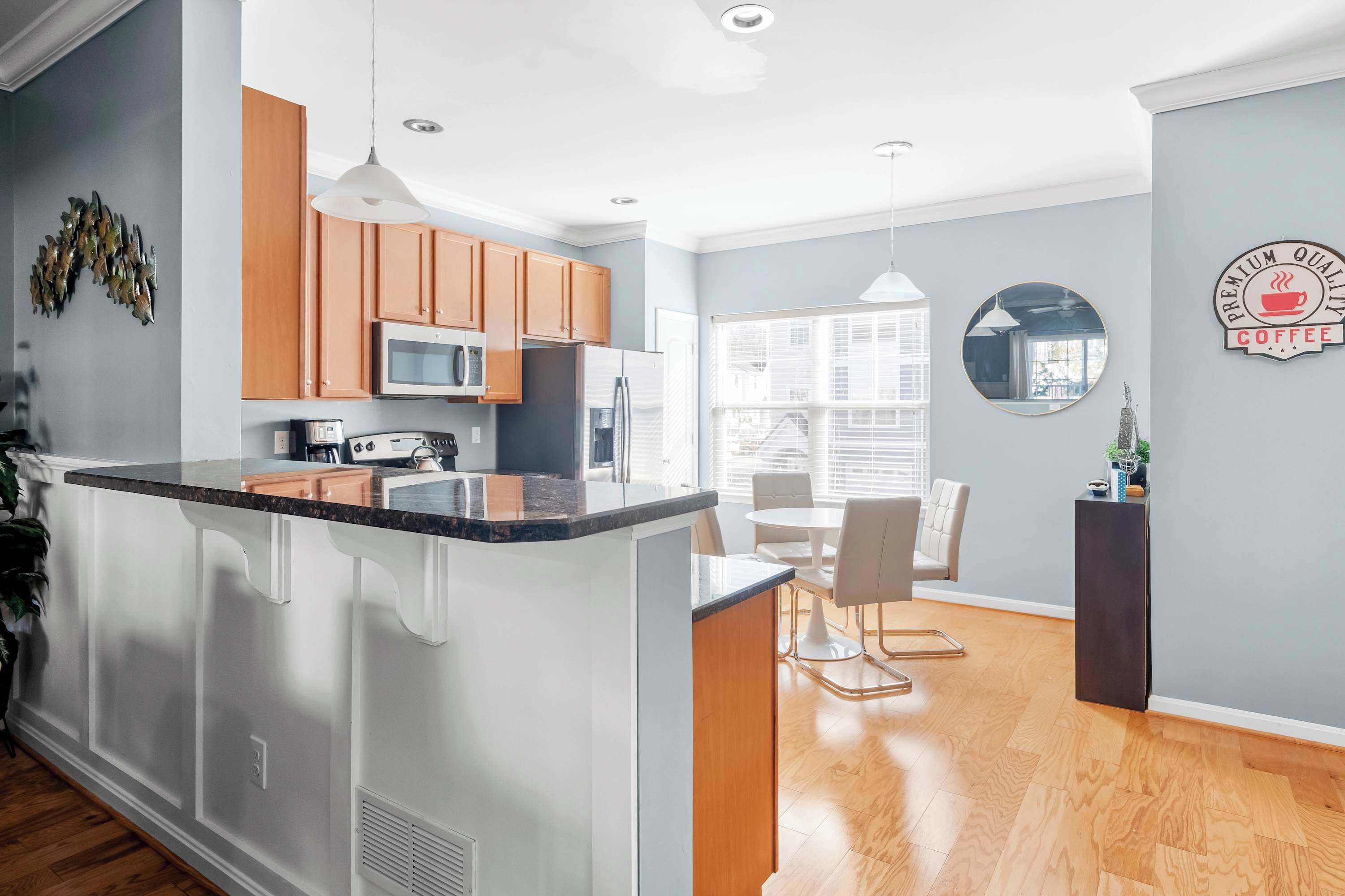 联排别墅, 多张床, 露台, 花园景观 (Rehoboth Crossing 1) | 私人厨房