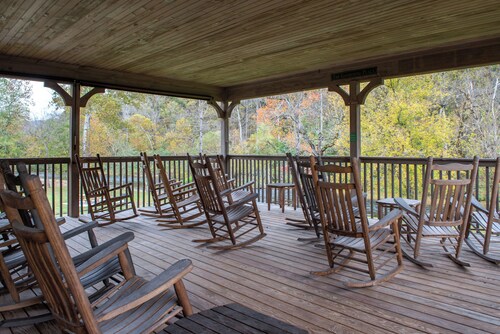 Pool + Riverfront! Couples Retreat in Smoky Mtns