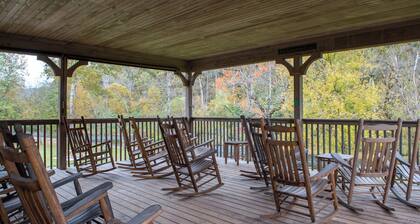 Pool + Riverfront! Couples Retreat in Smoky Mtns