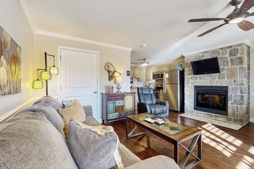 Pool + Riverfront! Couples Retreat in Smoky Mtns