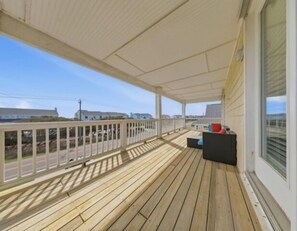 Terrace/patio - NEW! A Shore Thing KB 5-Bedroom Villa (Kure Beach)
