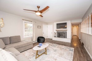 House, Multiple Beds, Patio, Garden View (The Terrace Timber House) | Living area - The Terrace Timber House  For 8 (Hamilton)