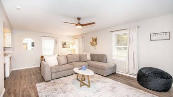 House, Multiple Beds, Patio, Garden View (The Terrace Timber House) | Living area