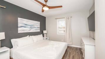 4 bedrooms, individually decorated, individually furnished, desk