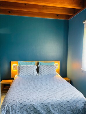 1 غرفة نوم وواي فاي وملاءات أسرّة