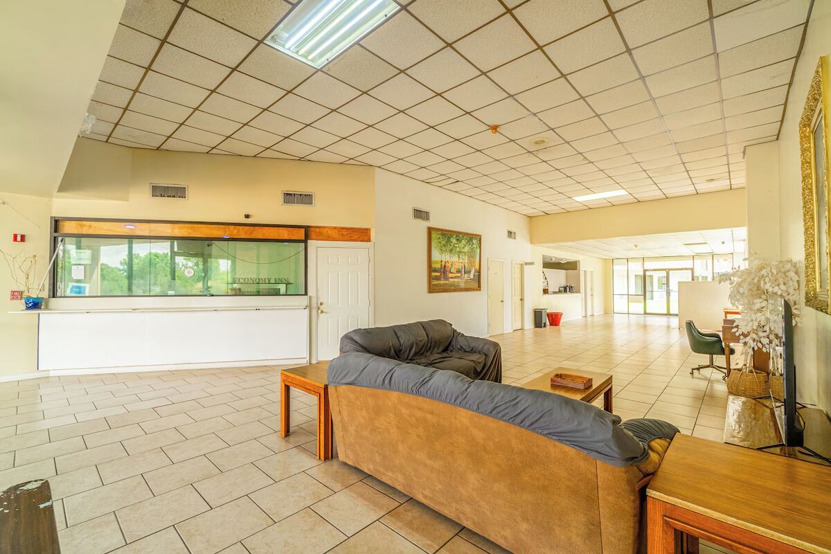Gather with friends in the airy lobby lounge for downtime.