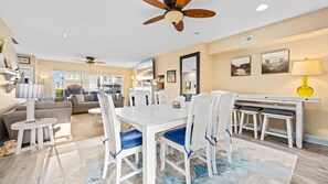 Dining - Beach Block 4BR Townhouse w/ Beach Views & Parking (Ocean City)