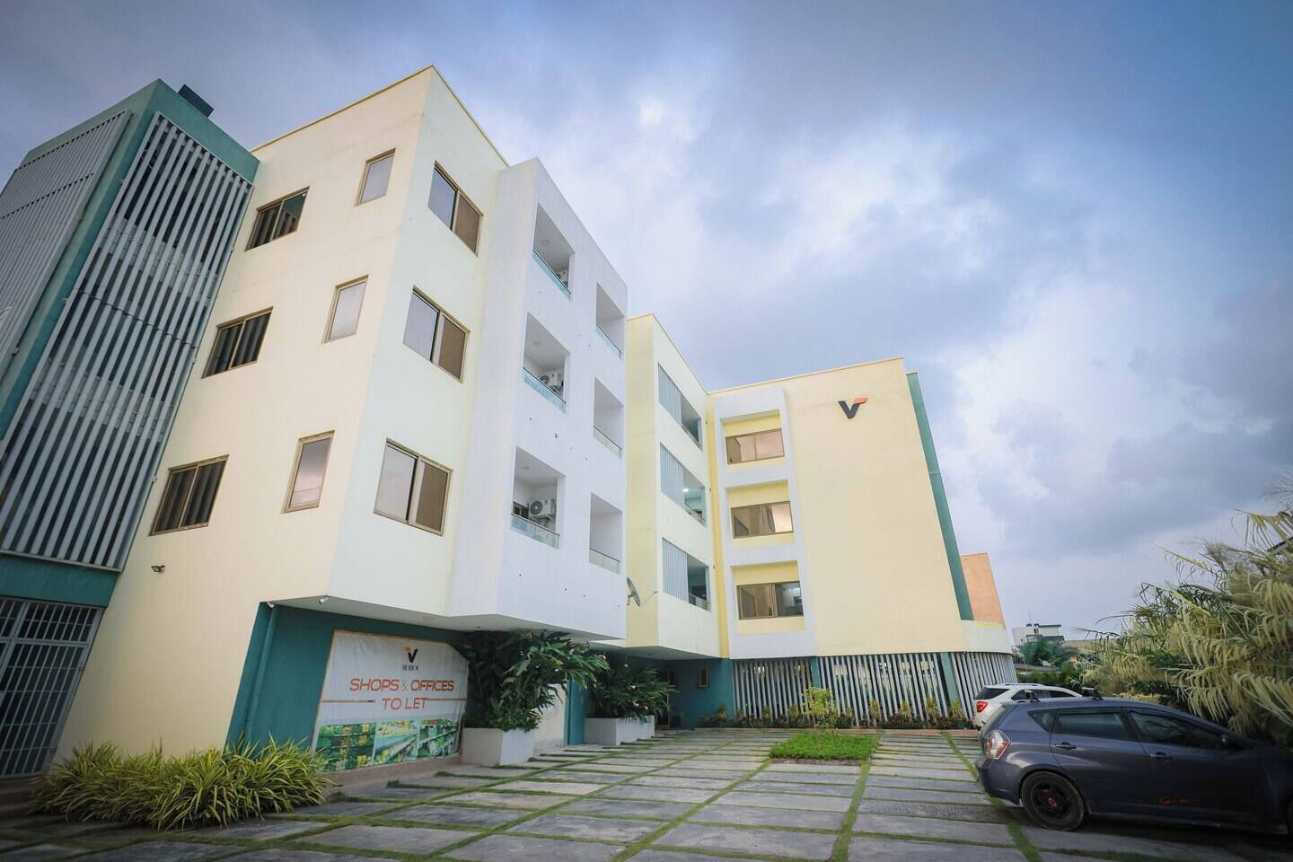 Façana frontal de l'allotjament