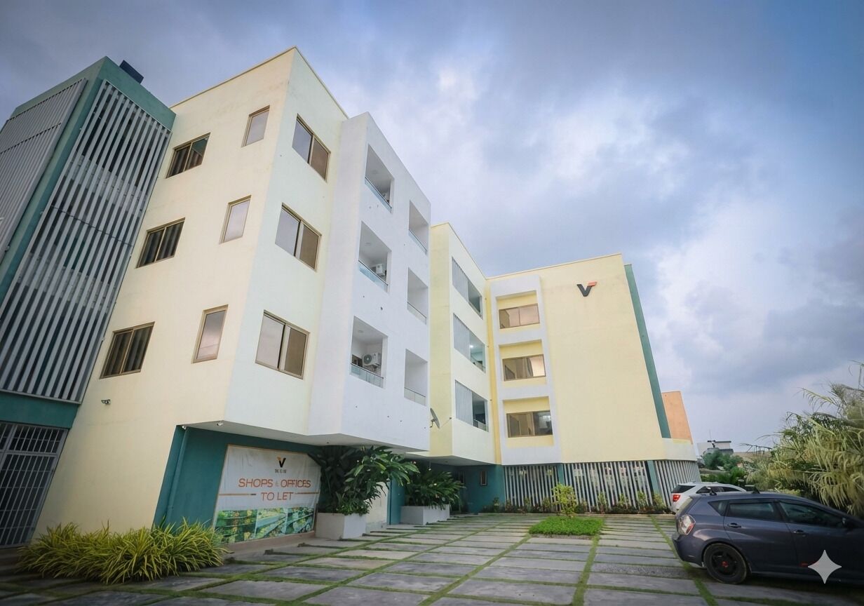 Vista frontal de la propiedad