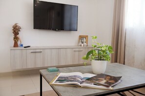 公寓, 露台, 城市景 | 客廳