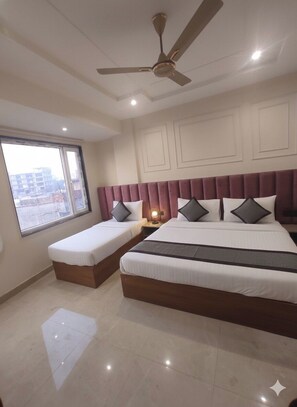 Family Triple Room | Laptop workspace, free WiFi - Hotel Golden Suites Amritsar (Amritsar)