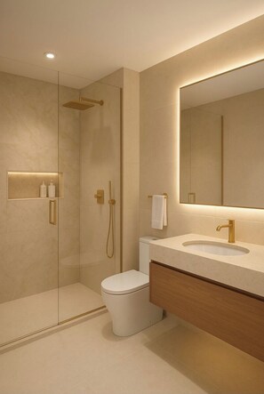 Shower, towels, soap, shampoo - Hotel Golden Suites Amritsar (Amritsar)