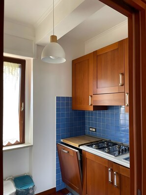 Réfrigérateur, micro-ondes, plaque de cuisson, lave-vaisselle