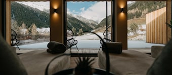 Hotel Murrer Junior Suite 110 with Mountain View, Spa, and Wellness Area