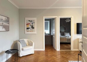 2 bedrooms, iron/ironing board, WiFi, bed sheets - Exclusive renovated apartment in heart of Visby (Visby)