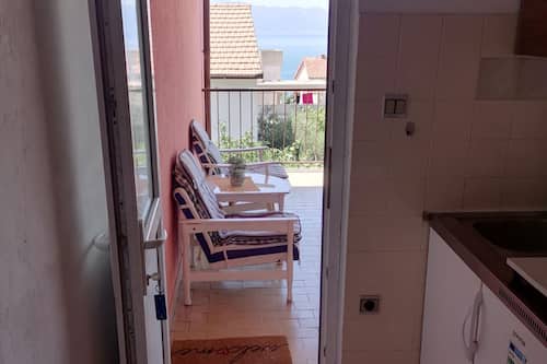Studio (Studio Apartment with Terrace and Sea) | Balcony