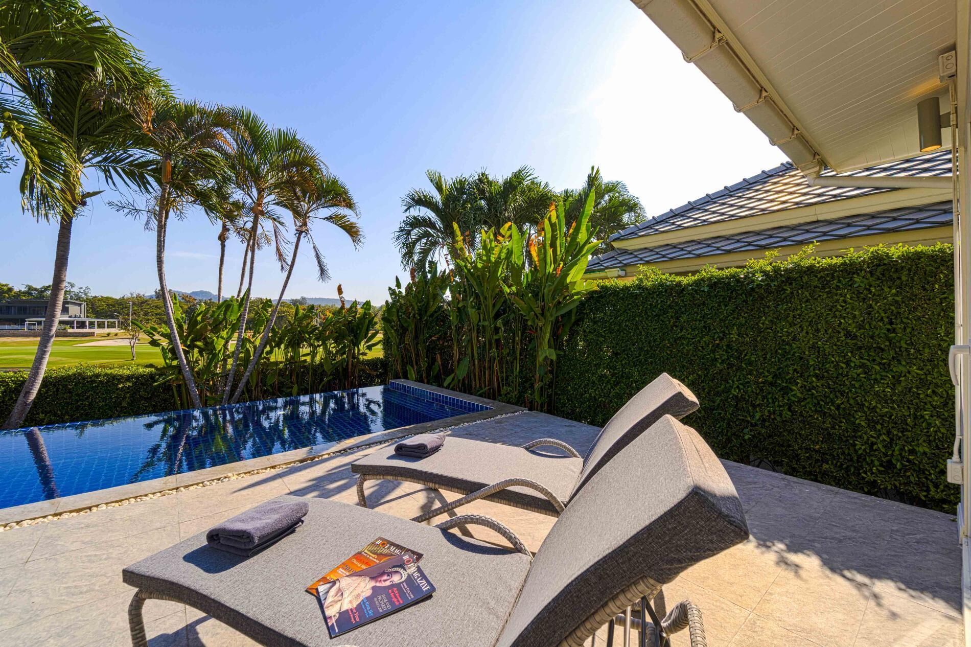 Villa, 3 habitaciones, patio, vista al jardín | Plano