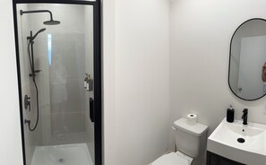 Hair dryer, towels, soap, shampoo - Charming loft in the heart of downtown (loft #3) (Amos)