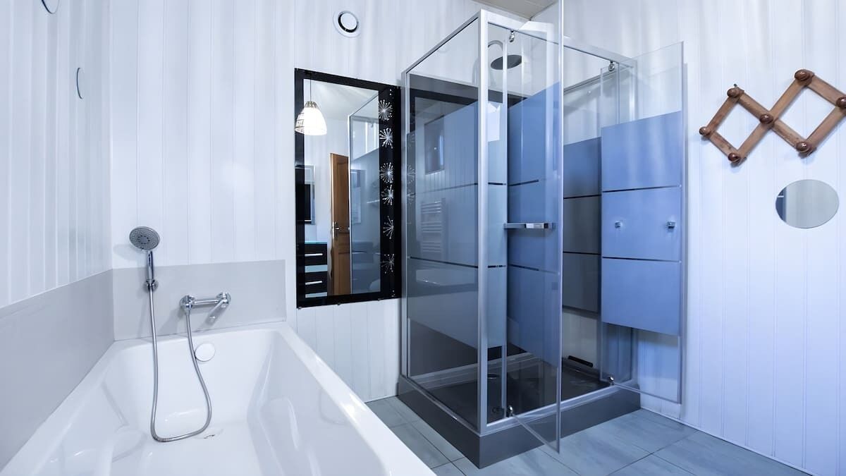 Shower, hair dryer