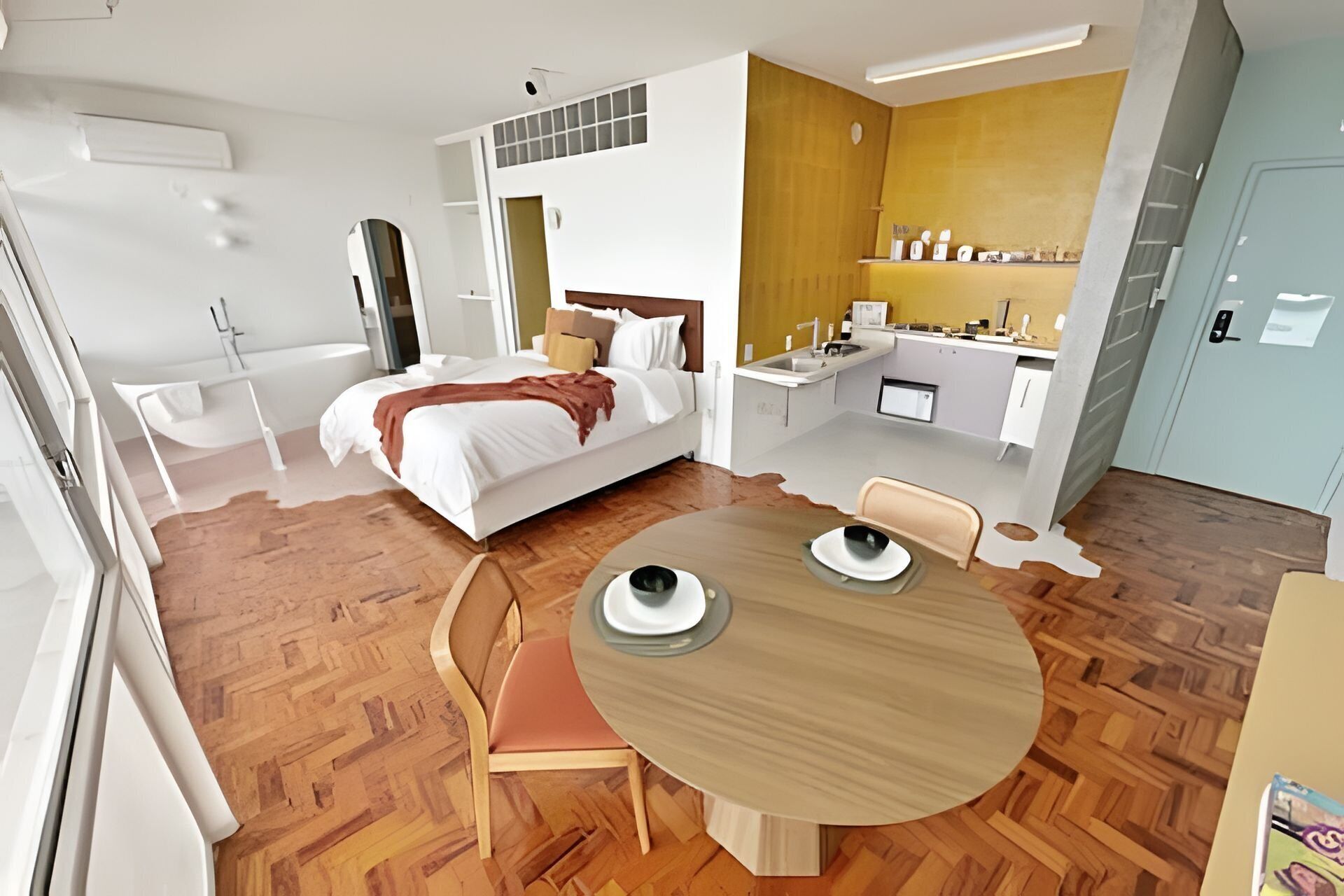 Basic-Apartment | Verdunkelungsvorhänge, Bügeleisen/Bügelbrett, kostenloses WLAN