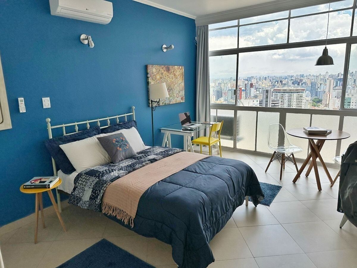 Basic-Apartment | Verdunkelungsvorhänge, Bügeleisen/Bügelbrett, kostenloses WLAN