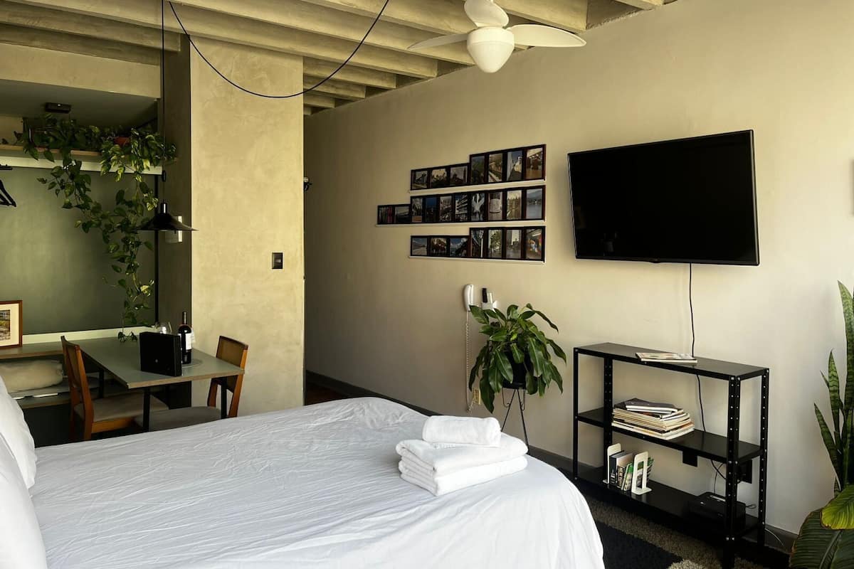 Apartment | Blackout drapes, iron/ironing board, free WiFi, bed sheets