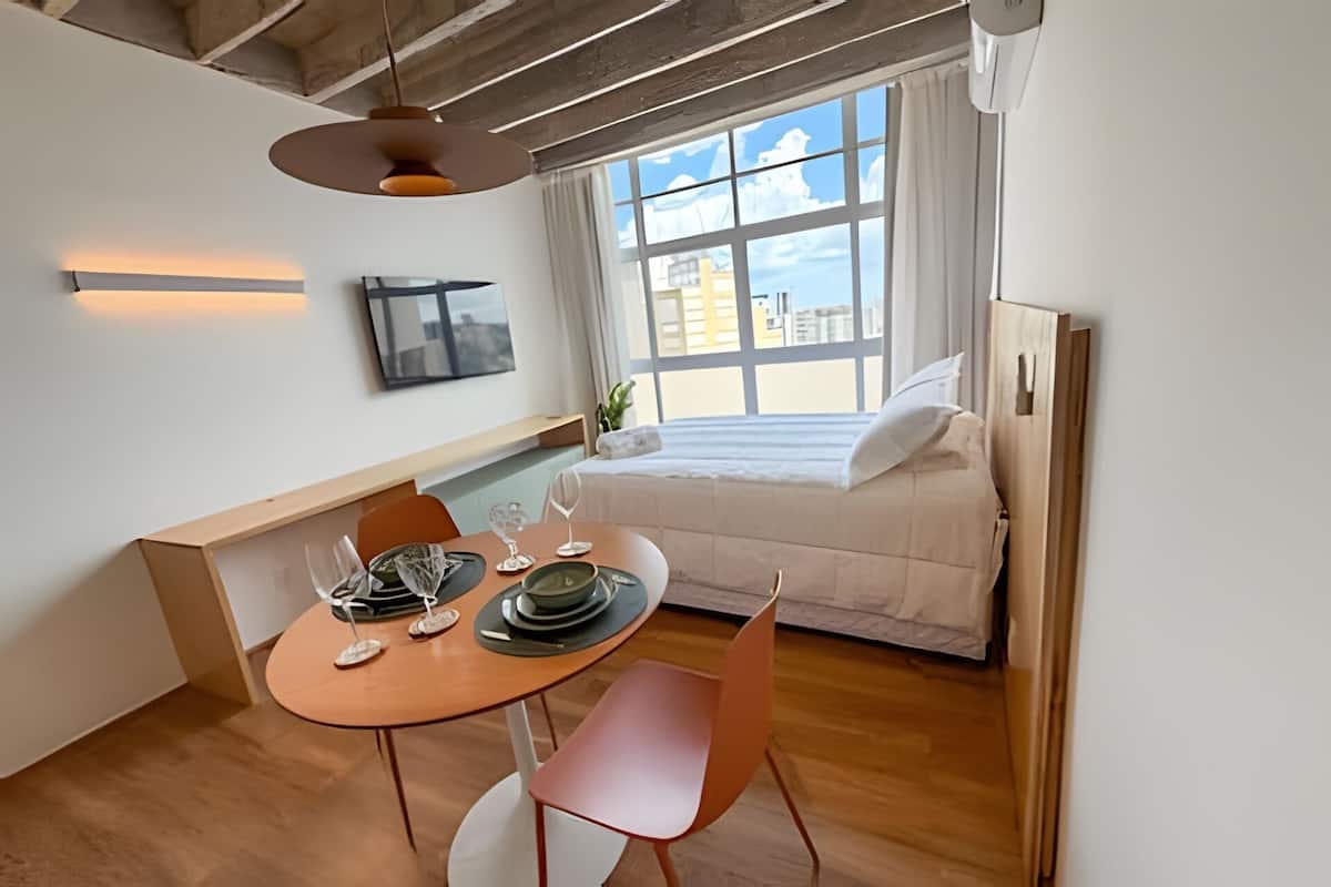 Basic Apartment | Blackout drapes, iron/ironing board, free WiFi, bed sheets