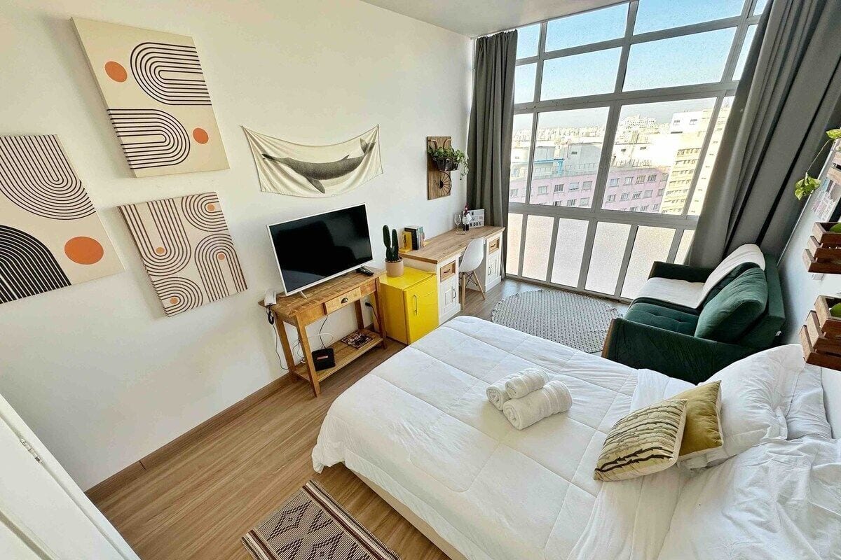 Basic-Apartment | Verdunkelungsvorhänge, Bügeleisen/Bügelbrett, kostenloses WLAN