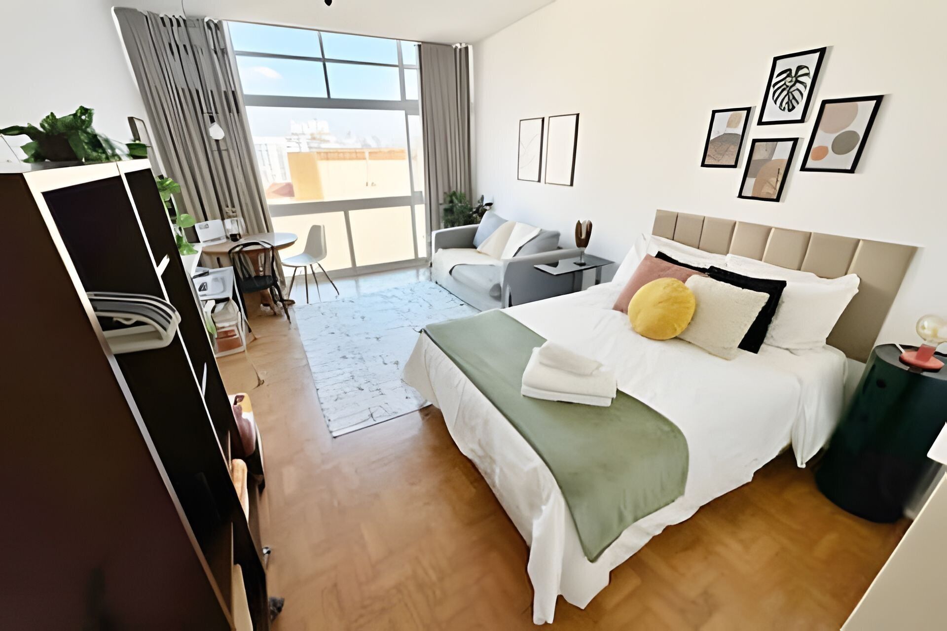 Basic Apartment | Blackout curtains, iron/ironing board, free WiFi