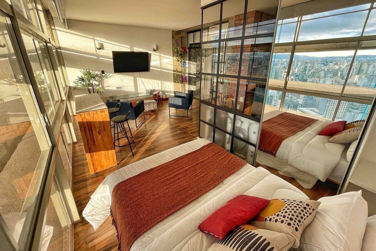 Basic-Apartment | Verdunkelungsvorhänge, Bügeleisen/Bügelbrett, kostenloses WLAN