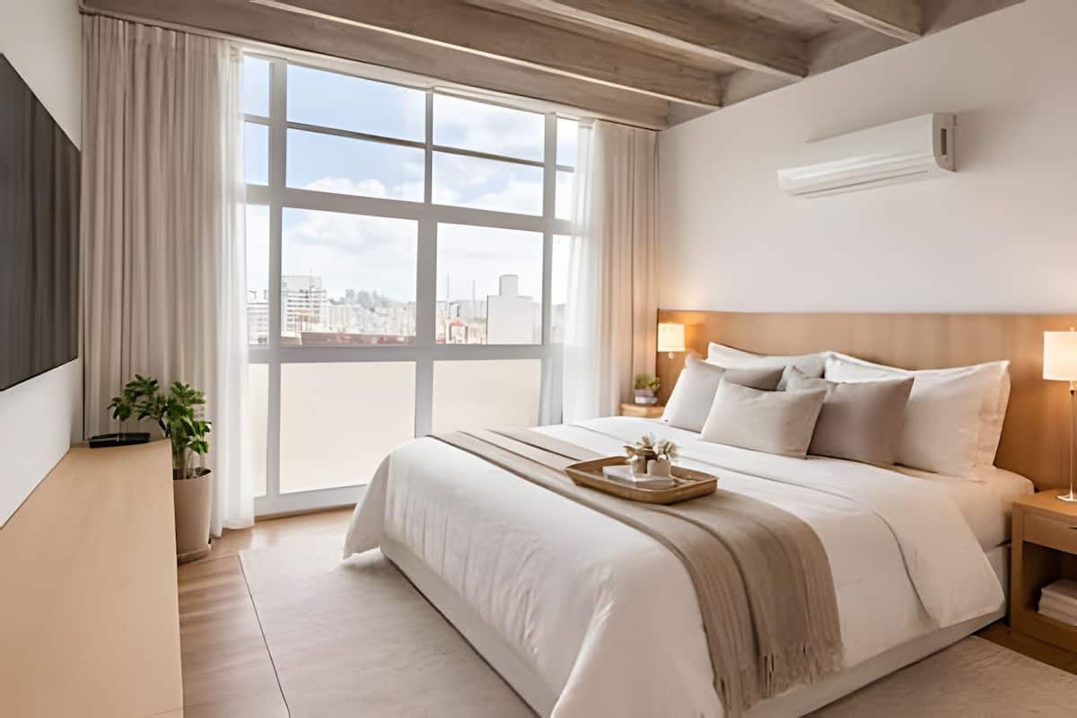 Basic-Apartment | Verdunkelungsvorhänge, Bügeleisen/Bügelbrett, kostenloses WLAN