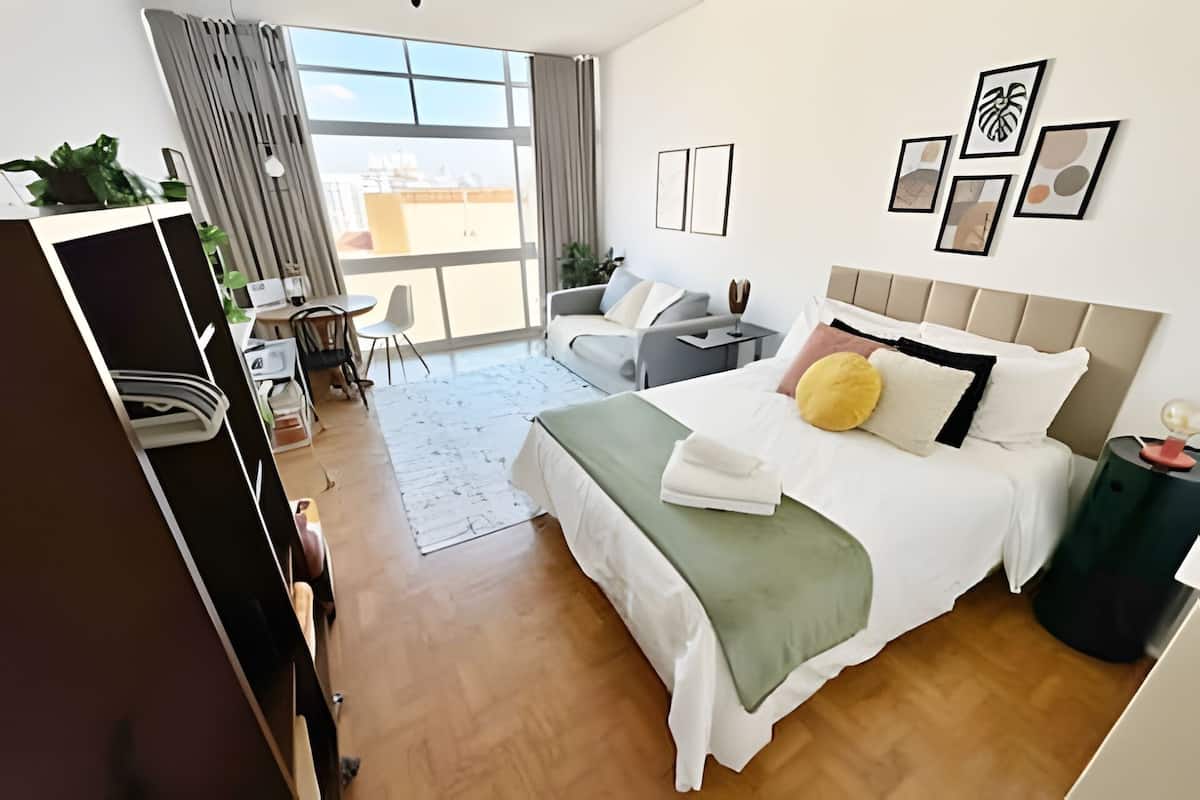 Basic Apartment | Blackout drapes, iron/ironing board, free WiFi