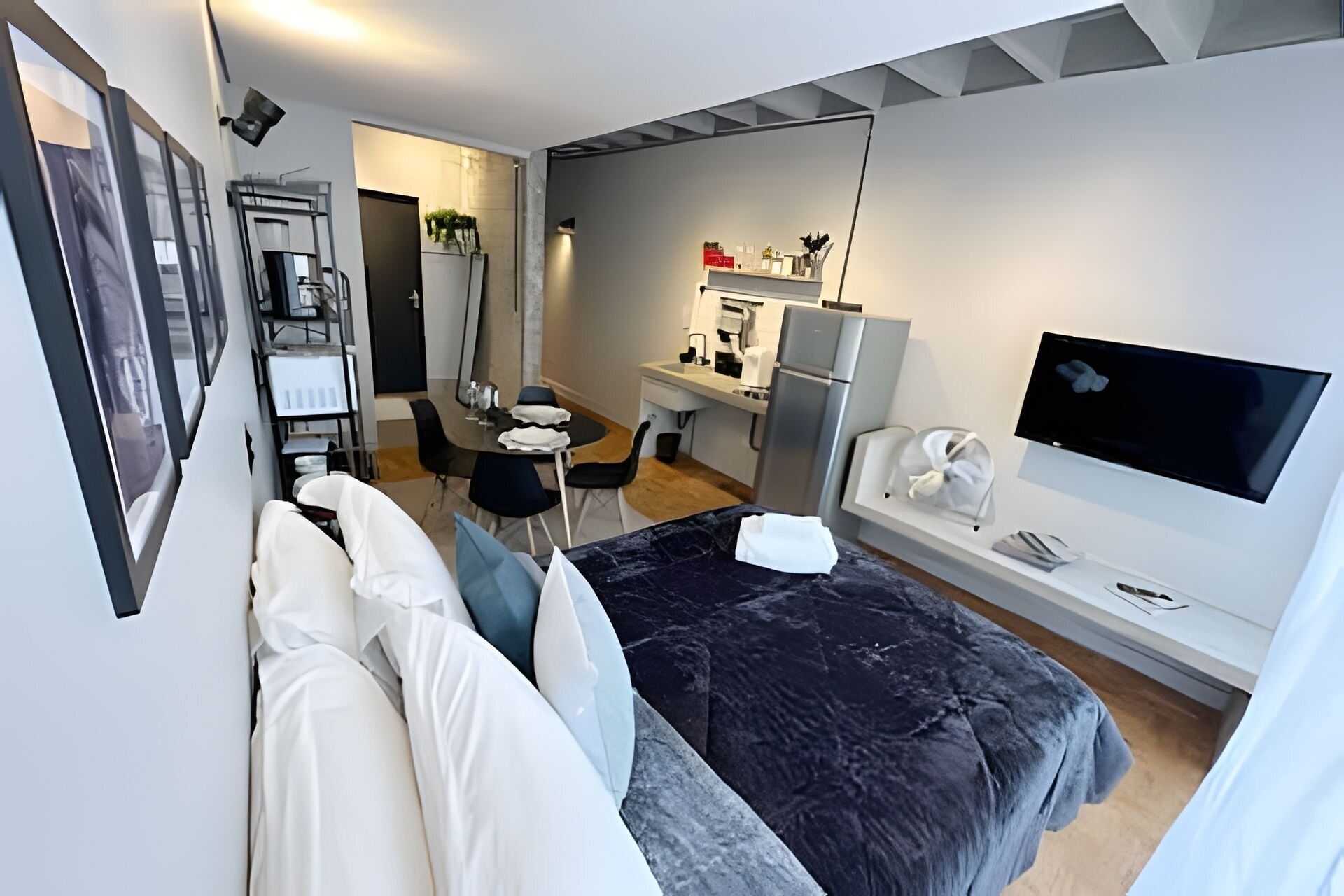 Basic Apartment | Blackout drapes, iron/ironing board, free WiFi, bed sheets