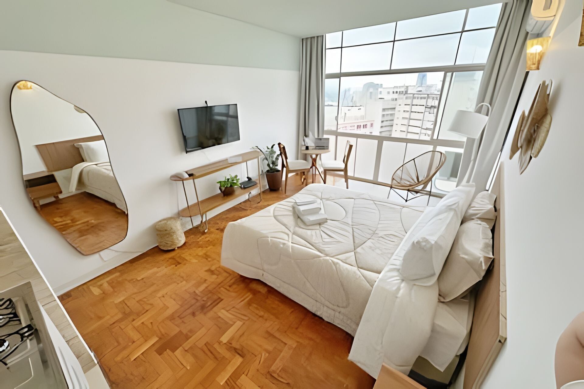 基础公寓 | 遮光窗帘、熨斗/熨衣板、免费 WiFi、床单