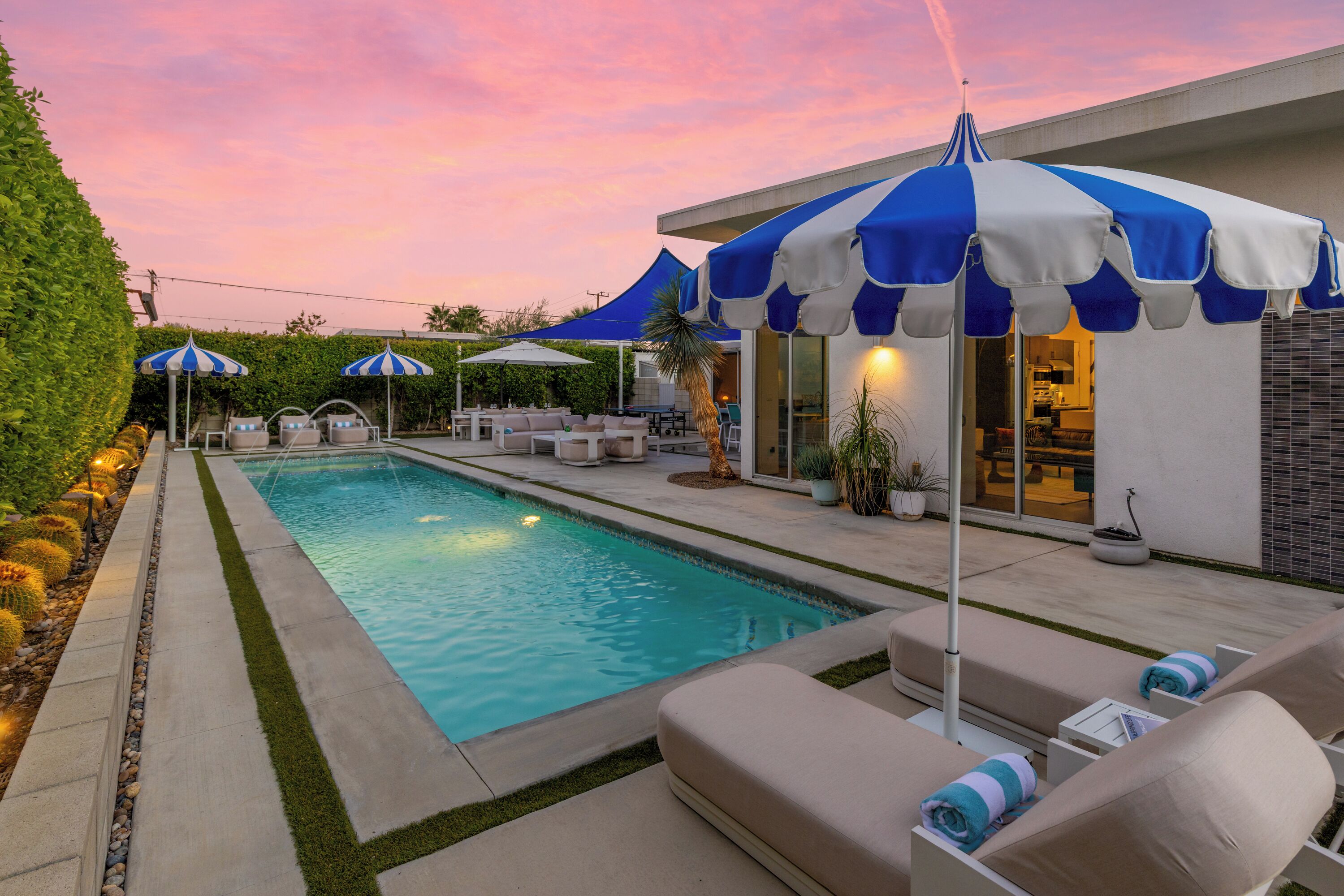 A heated pool