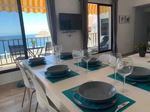 Dining - Vacation Home 'Casa Hana Spectacular Ocean Views' with Sea View, Wi-Fi and Air Conditioning (Mogán)