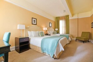 1 bedroom, in-room safe, desk, iron/ironing board - ADA Room w/ Roll-in Shower | 2 Queen Beds (Portland)