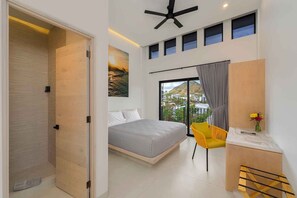 Appartamento, 1 letto king, vista città | Una cassaforte in camera, ferro/asse da stiro, Wi-Fi gratuito, lenzuola