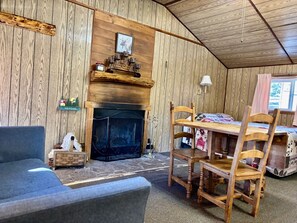 TV, fireplace, DVD player, table football