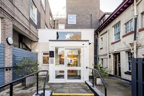 A szálláshely homlokzata