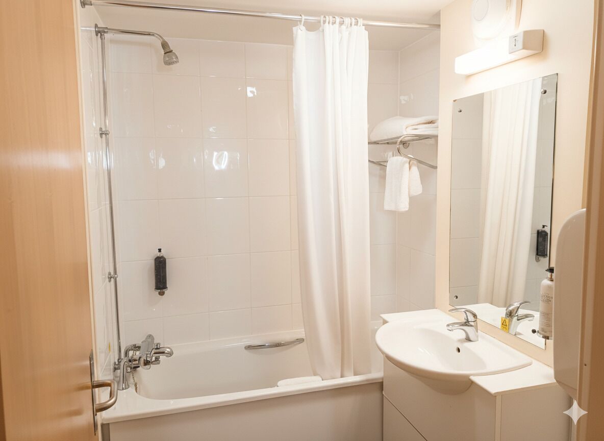Free toiletries, hair dryer, towels, soap